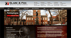 Desktop Screenshot of clarkfoxlaw.com