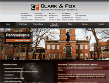 Tablet Screenshot of clarkfoxlaw.com